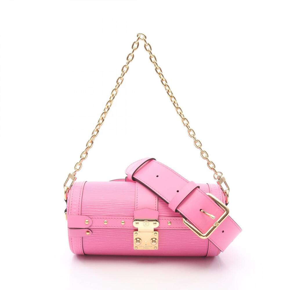 Louis Vuitton Papillon Trunk Handbag Leather Epi Pink